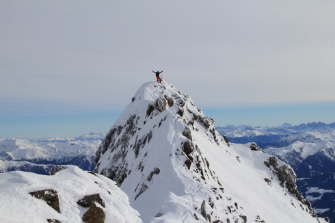 Ich am Gipfel der Aglsspitze.© Martin Wolf