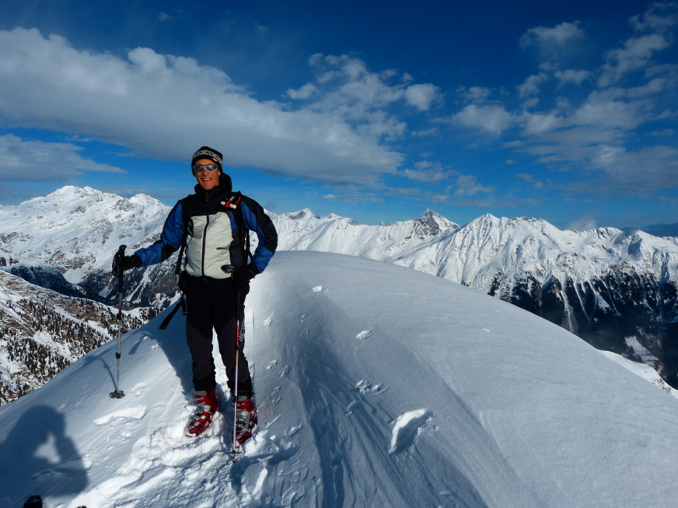 Martin am Gipfel der Hochspitze