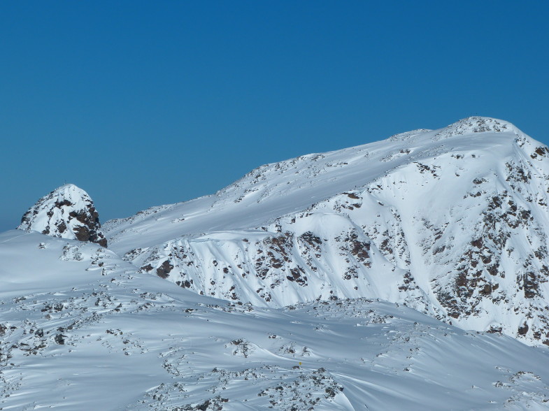 Blick von der Seekarspitze zu Suntiger und Malgrübler (rechts im Bild).