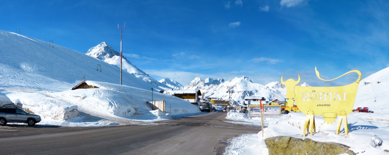 Am frühen Morgen am Heimweg, Bildmitte der Manningkogel