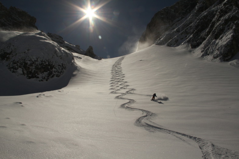 Abfahrt von der Schneetalscharte.. © Martin Wolf