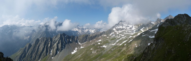 Blick vom Oberstkogel ins Schöntal