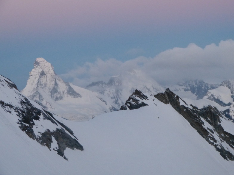 Das Matterhorn vom Festigletscher aus