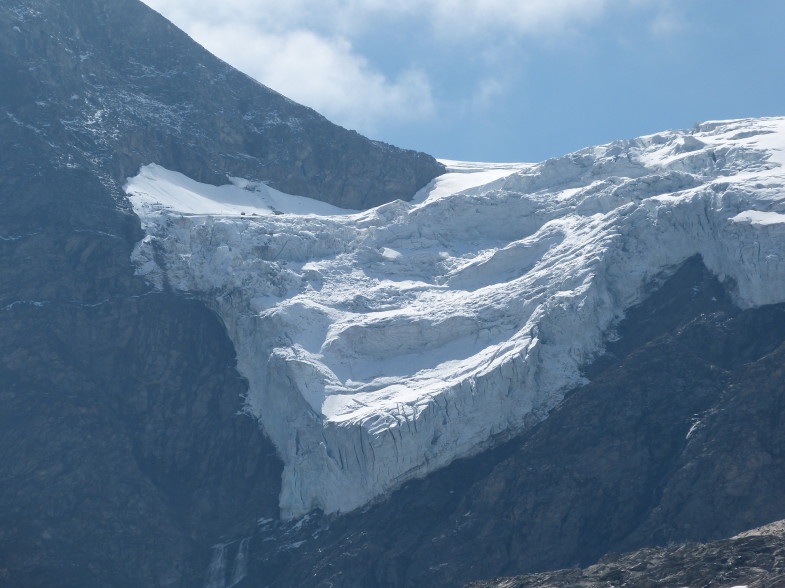 Gletscherbruch unterhalb der Kristallwand