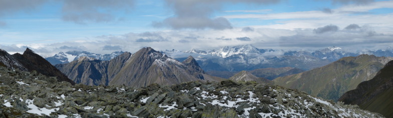 Am Sandjoch mit Blick nach Norden