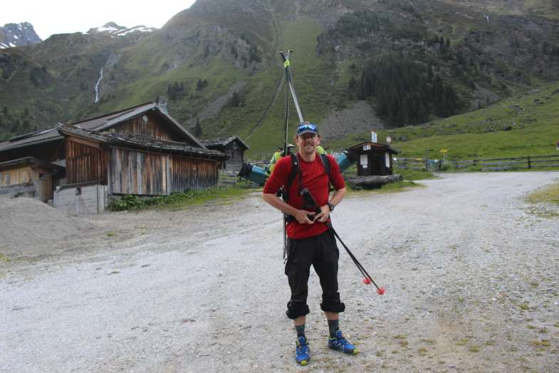 Start in der Oberiss..heute leichtes Gepäck :-D