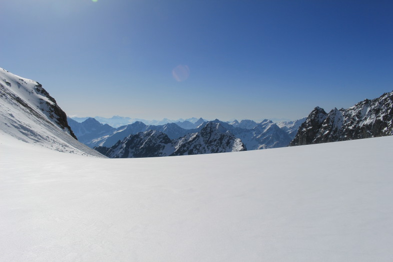 Am Ferner hinauf zur Hochmoosscharte