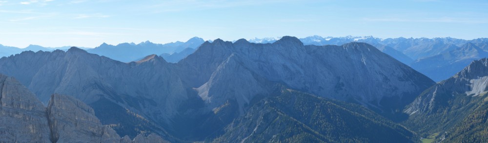Hoher Gleirsch mit Blick zum Langen Sattel