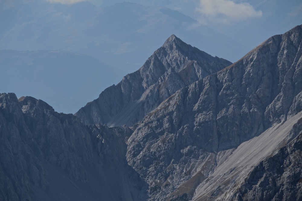 Blick zur Rumerspitze, davor das Stempeljoch