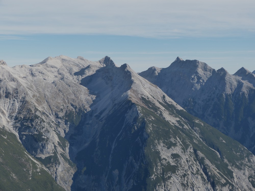 Ausblick zu Ödkarspitzen- Birkkarspitze und Kaltwasserkarspitze