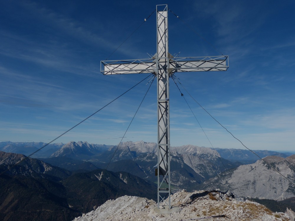 Hoher Gleirsch mit Blick zur Mieminger Kette und Zugspitzmassiv