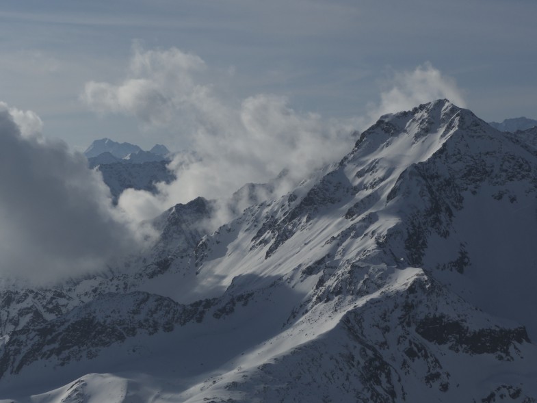 Und nochmals der Gaiskogel mit Bewölkung