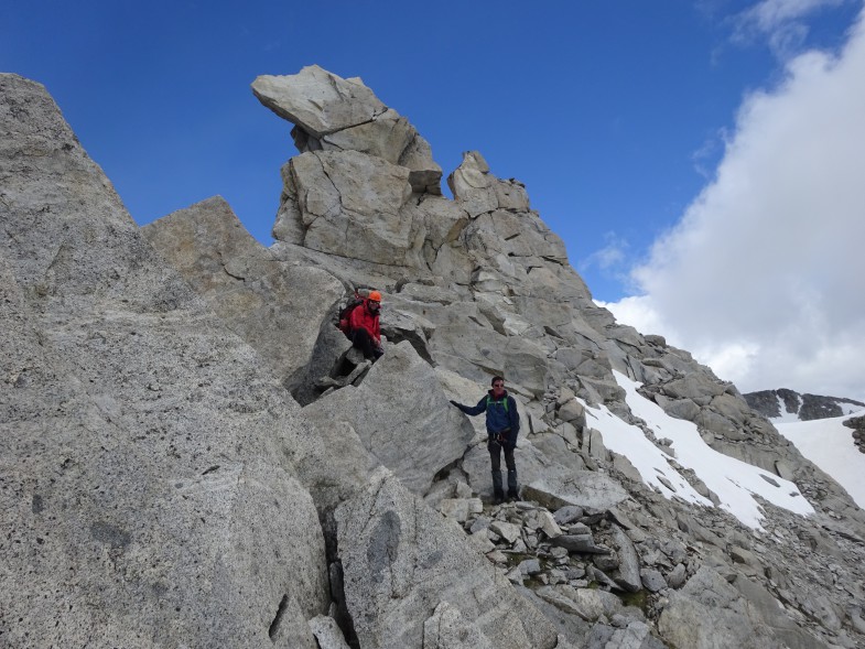 Gratkletterei teilweise so bombenfester Fels wie im Karwendel :-D