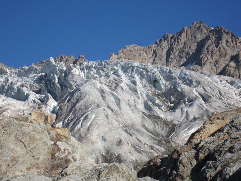 Unterhalb des Refuge du Glacier Blanc