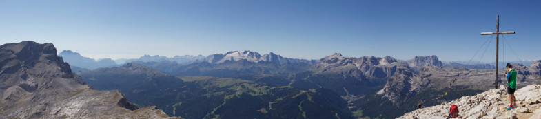 Gipfelpanorama am Heiligkreuzkofel