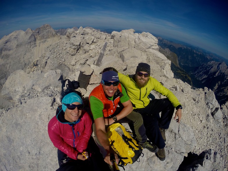 Auf der Kaltwasserkarspitze 2733m, die Königin des Karwendels