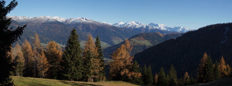 Im Abstieg vom Spitzmandl mit Blick nach Gleins