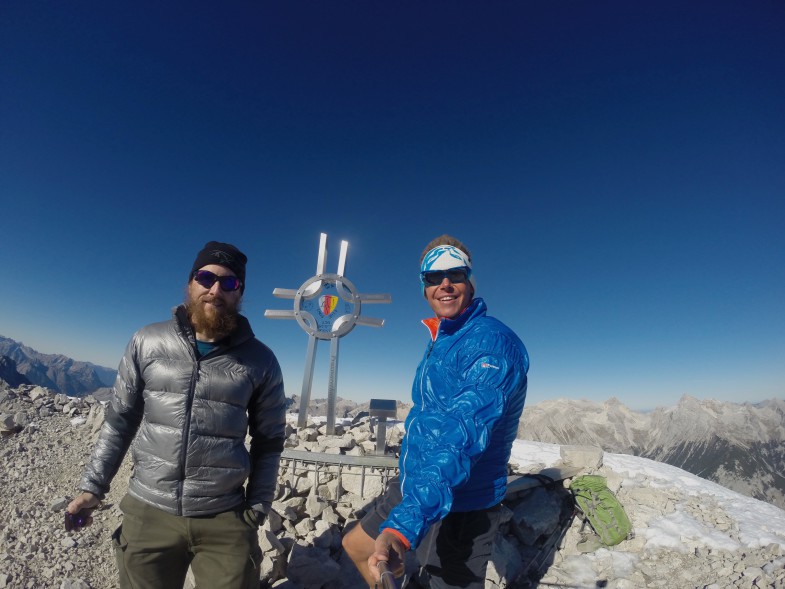 Simon und Ich auf der Östlichen Praxmarerkarspitze