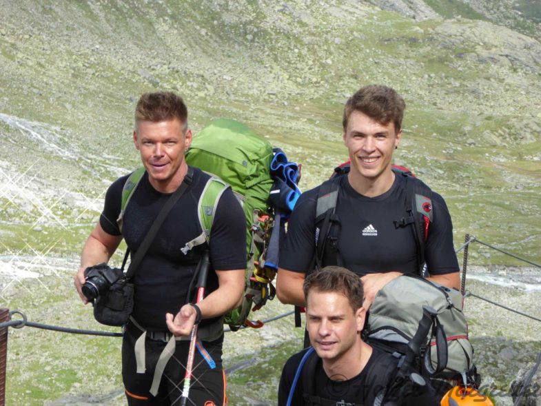 Aufstieg zur Kürsinger Hütte, Holger Lukas und Pati