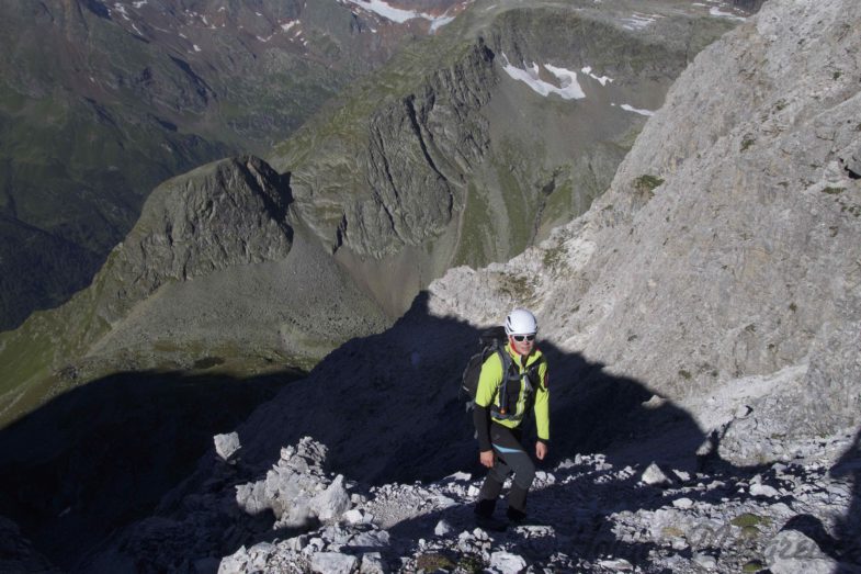 Die letzten Meter ins Sandesjoch