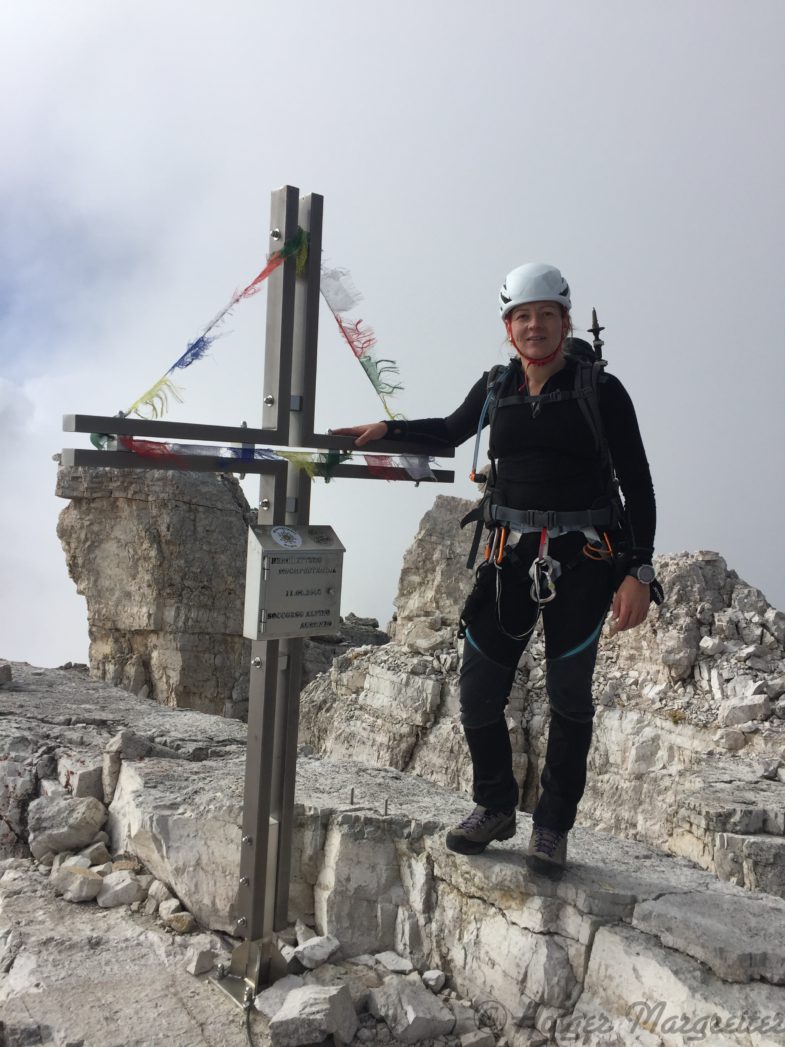 Alex am Gipfel der westlichen Zinne 2973m Bravoooo :-D