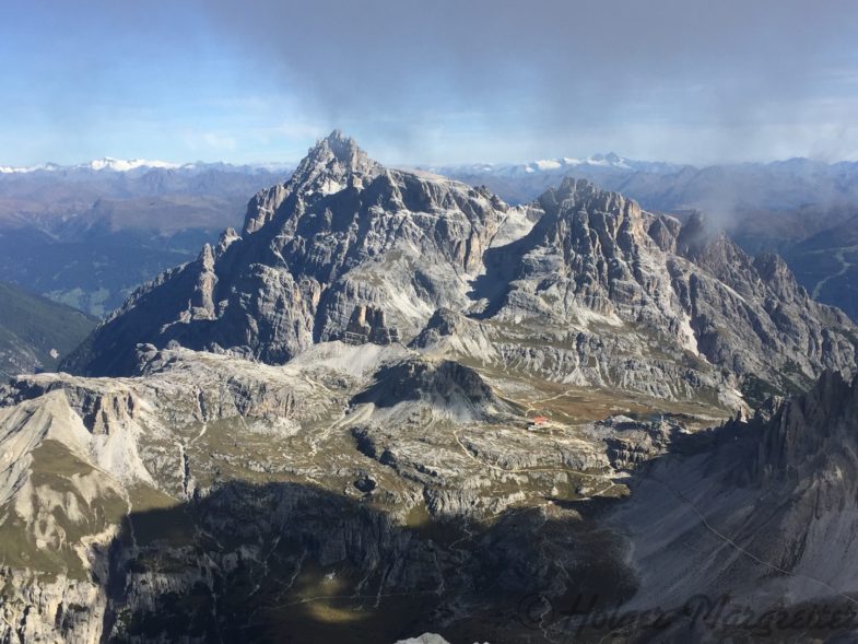 Tolle Ausblicke zur Drei Zinnen Hütte