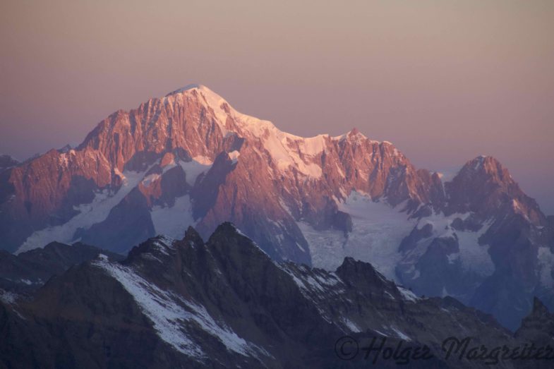 Blick zum Mont Blanc, dem Höchsten Europas