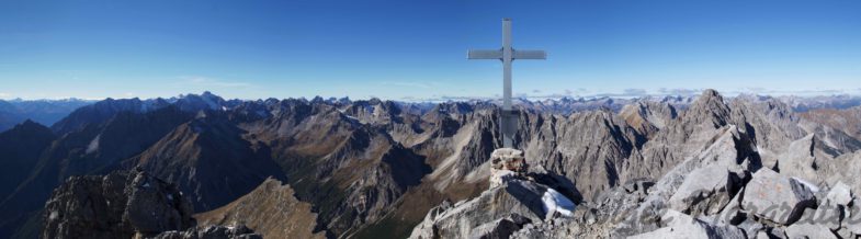 Gipfelpano am Bergwerkskopf- Lechtaler Alpen