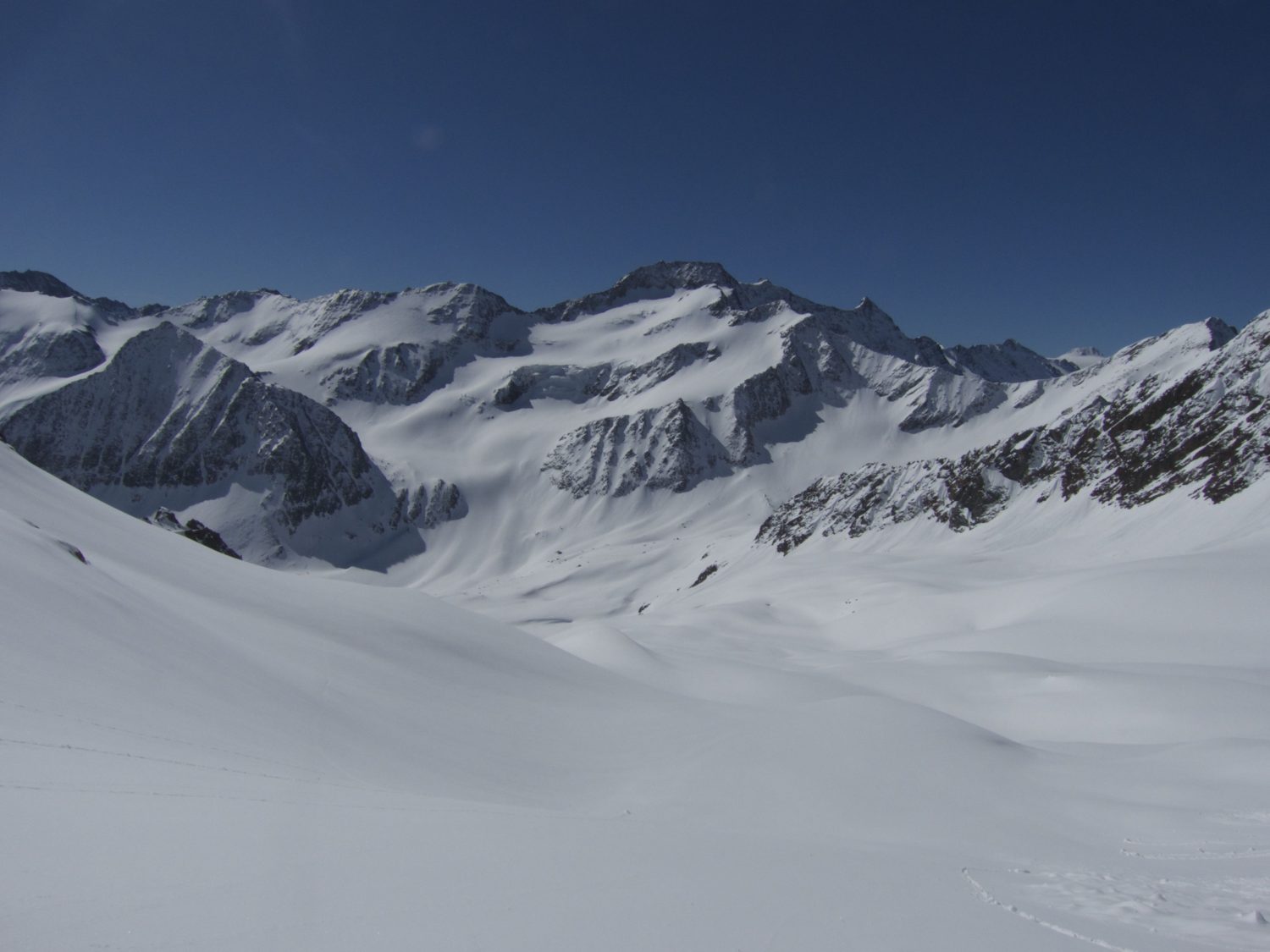 Was für ein Panorama- gegenüber die Hochvernagtspitze