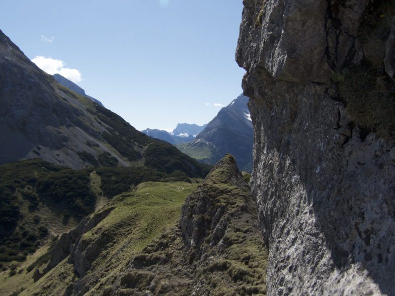 Der Blick retour auf den Sattel