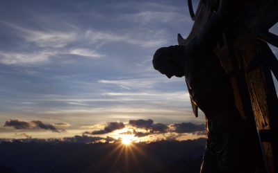 Sonnenuntergang am Penser Weisshorn- Sarntaler Alpen