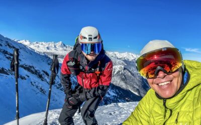 Auf den Schnabel des Geiers im Valser Tal