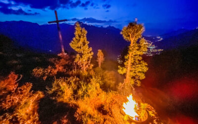 Herz Jesu Feuer im Stubaital