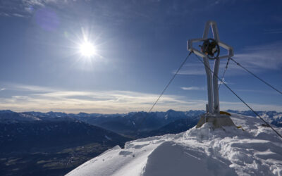 Vorweihnachtliche Bike and Hike Tour auf die Rumerspitze- Karwendel