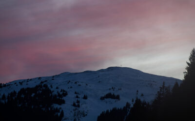 Zum kalten Sonnenuntergang auf den Padaunerkogel- Zillertaler Alpen